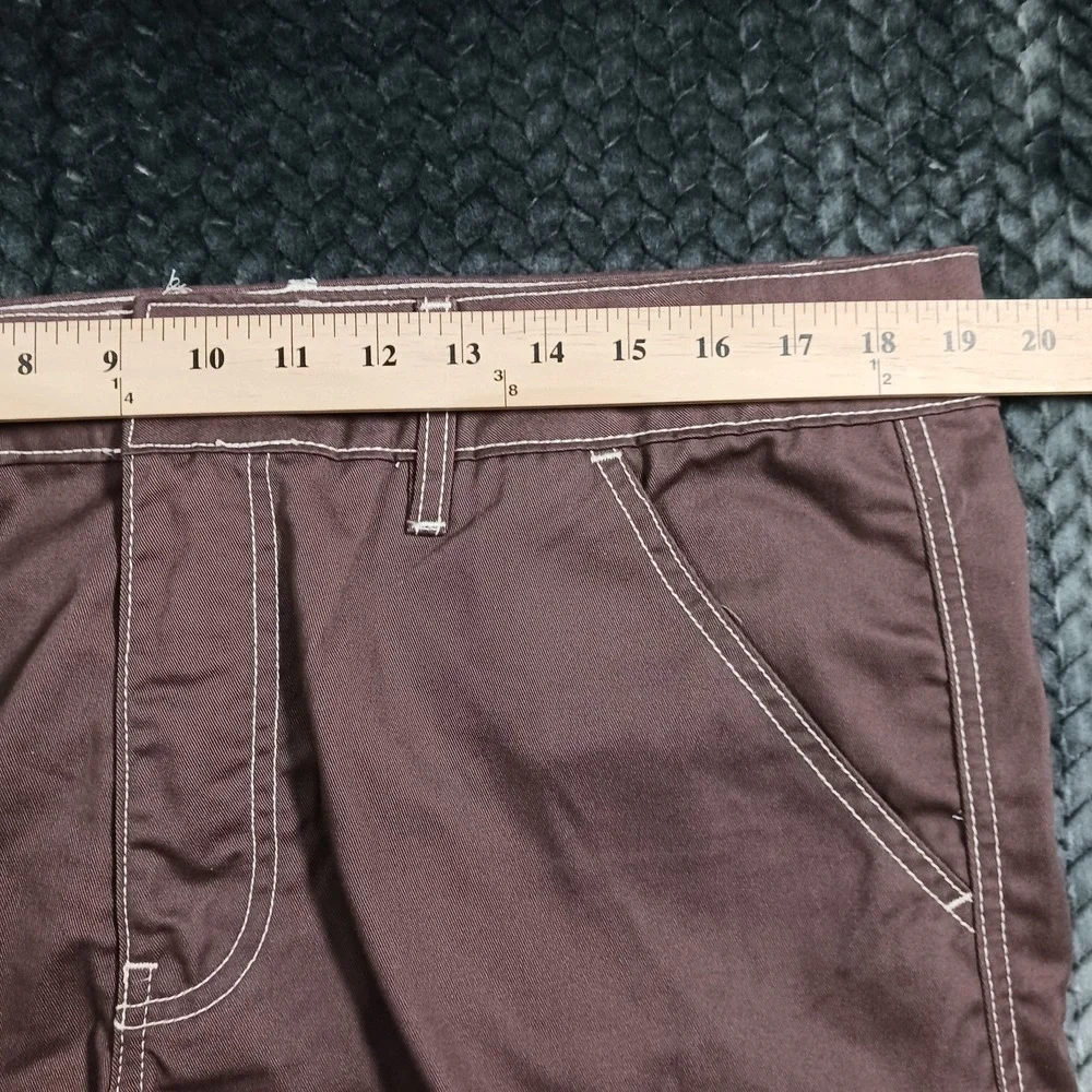 True Religion Shorts Men's 36 Brown Polyester Cargo Workwear Utility Summer